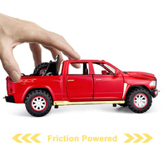 SASBSC RAM 1500 diecast truck with tailgate open for in-depth exploration