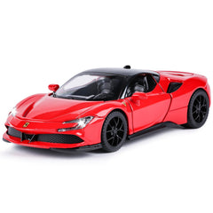 Brand SASBSC SF90 1:32 diecast front view for play and display.
