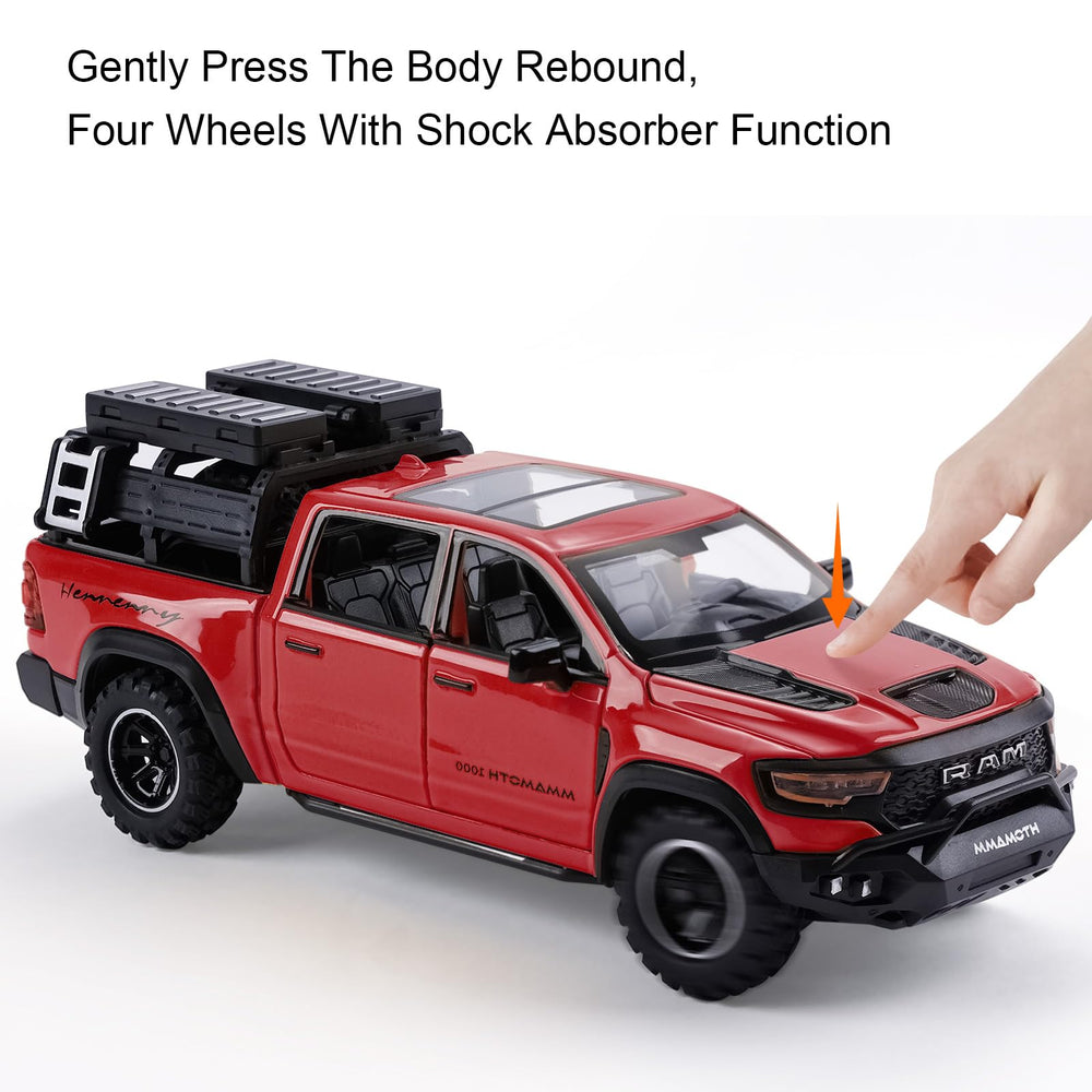 SASBSC Toy Dodge Mammoth open hood and trunk for engine-like access