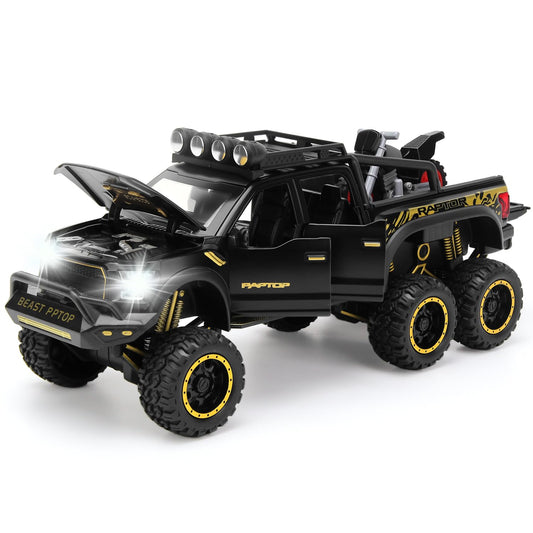 SASBSC Toy Trucks 1:24 scale model for easy grasp and realistic play.