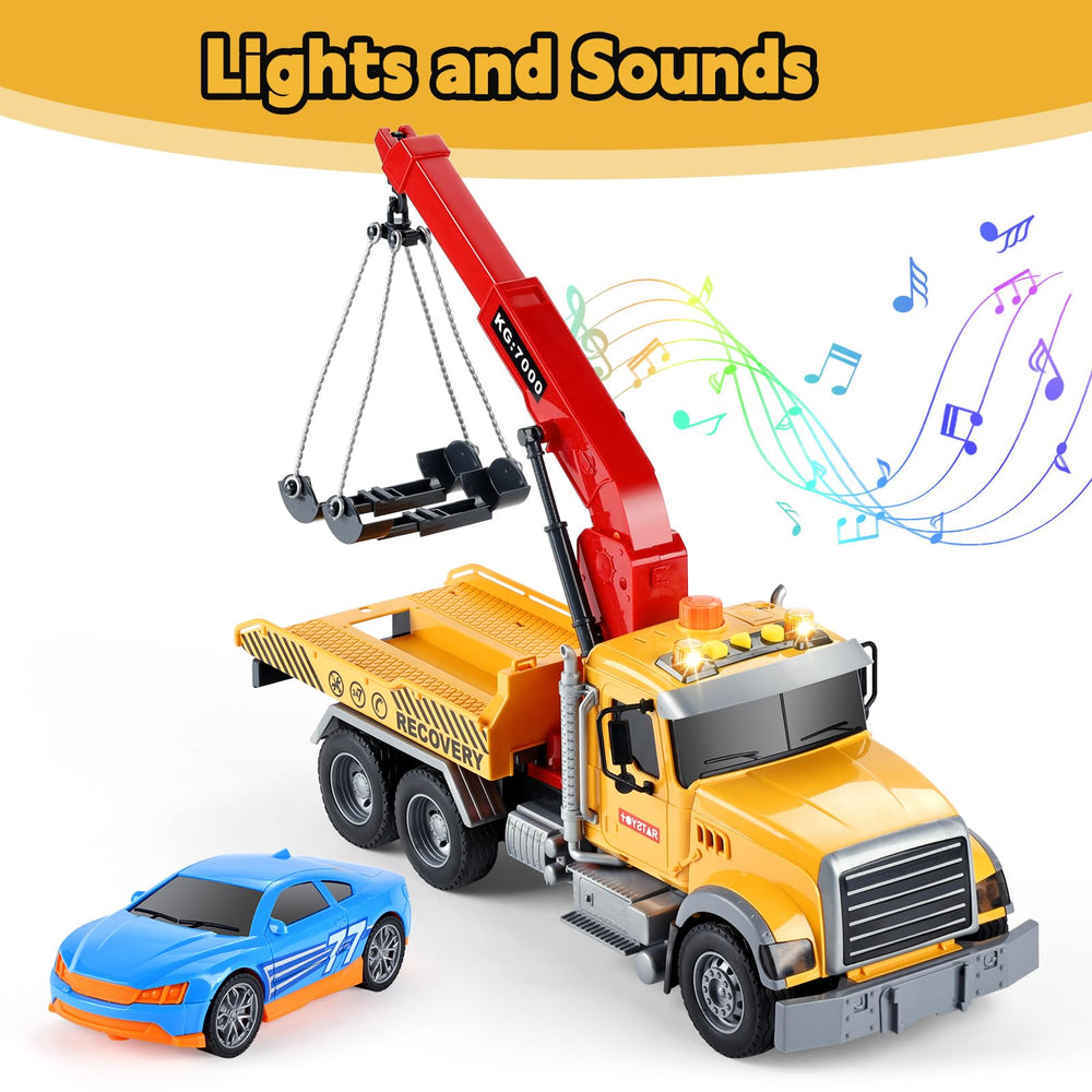 SASBSC big tow truck rope-width adjustment showcases versatile sizing for toys.
