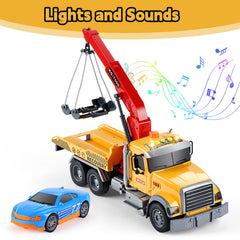 SASBSC big tow truck rope-width adjustment showcases versatile sizing for toys.