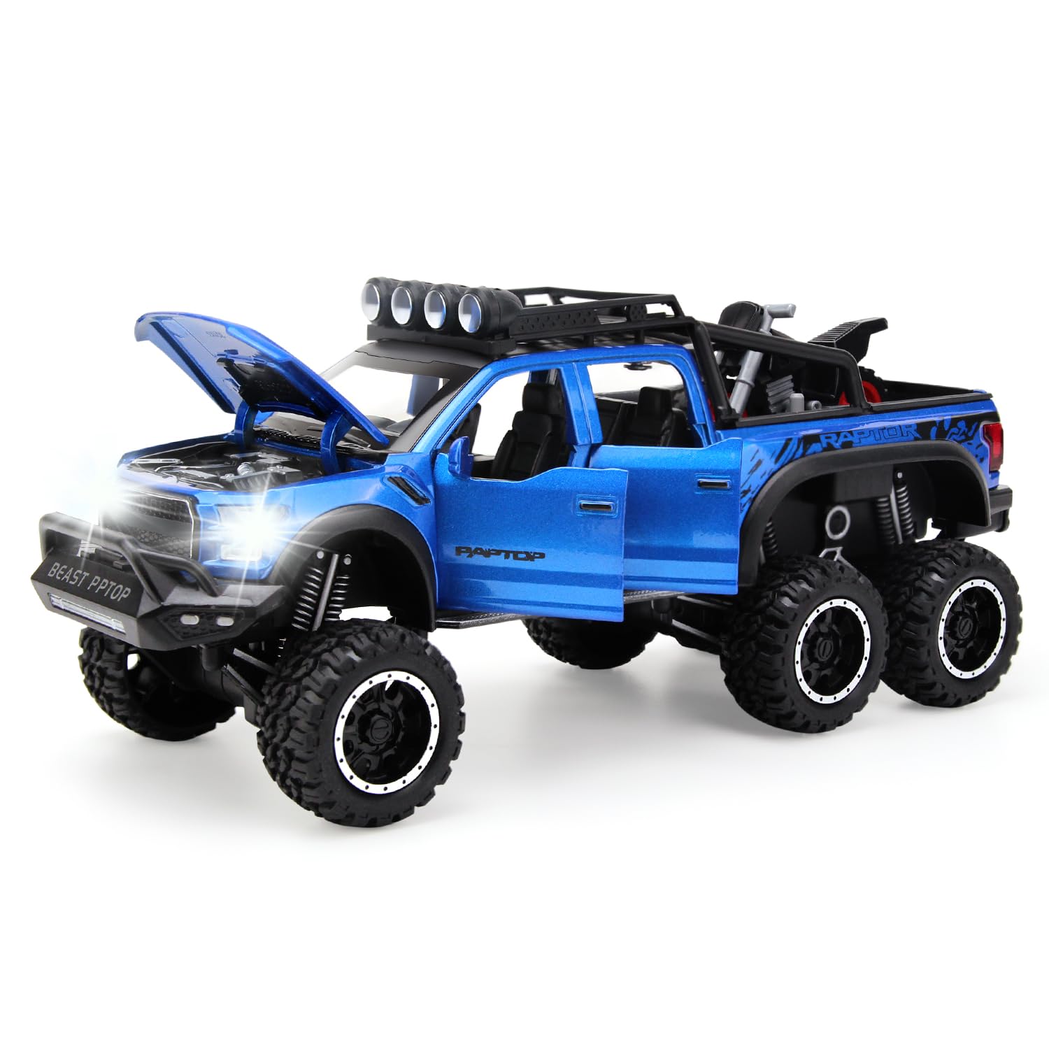 SASBSC 1:24 Diecast Toy Trucks Pickup with Sound & Light – Toygame ...