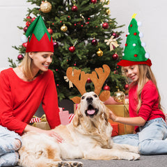 SATINIOR plush Christmas hat provides comfortable wear during gatherings