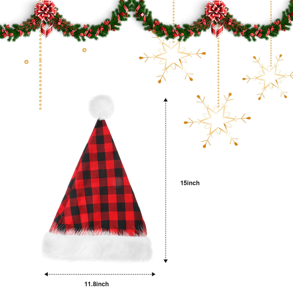 SATINIOR unisex velvet Santa hat ideal for holiday events and gifting.