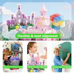 Satlasave magnetic blocks arrive ready for gifting as an educational, screen-free activity.