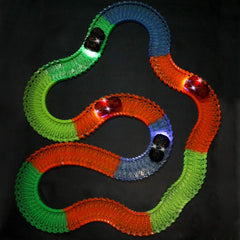 Save Unicorn dino track cars in multi-color LED design for interactive play.