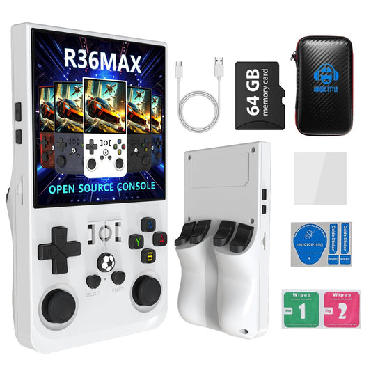 Sawdtones R36MAX with a 4-inch IPS screen for crisp retro visuals on the go.