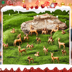 Sawysine deer figures for plant pots and fairy-tale settings