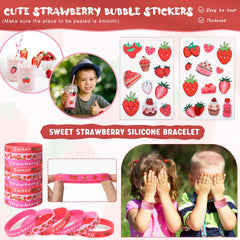 Sayglossy strawberry gift bags for easy, stylish presentation.