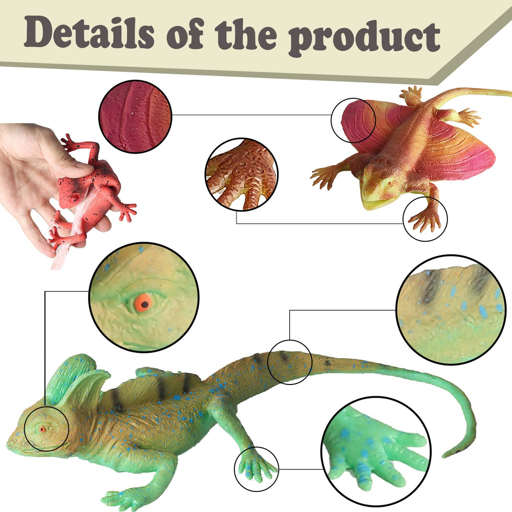 SCAHOW lizard realistic sculpture decor adds lifelike charm to party setups