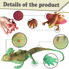 SCAHOW lizard realistic sculpture decor adds lifelike charm to party setups