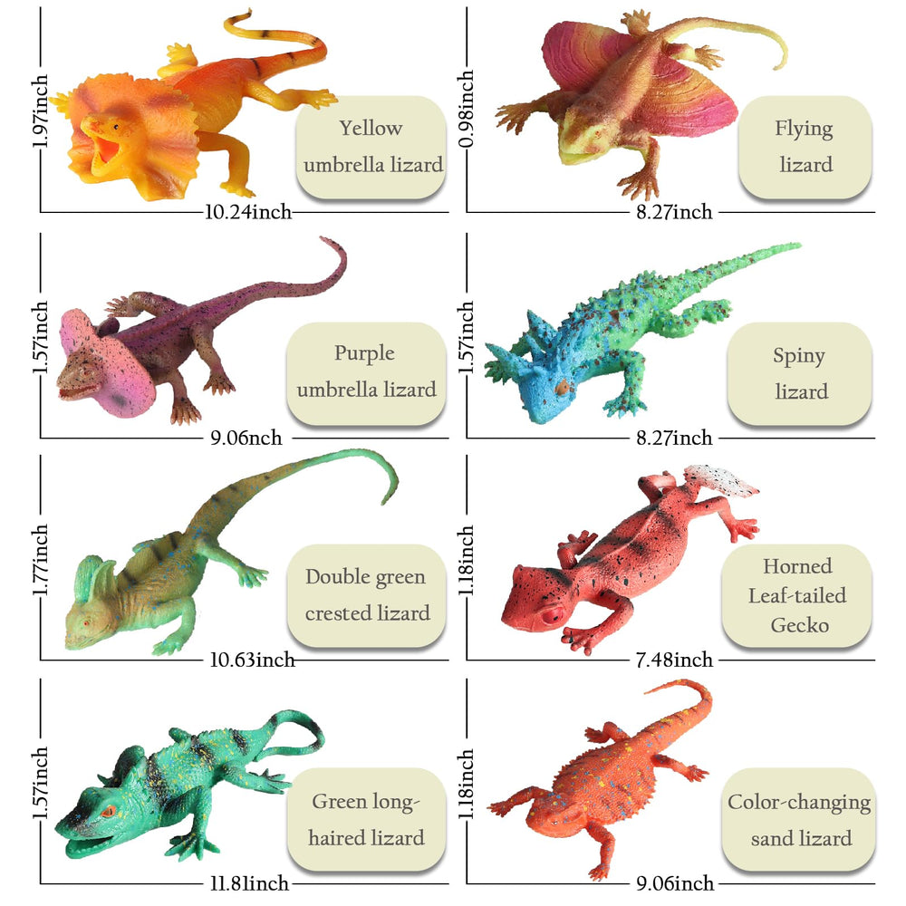 SCAHOW lizard stretchy figure pose-2 provides realistic detail for imagination