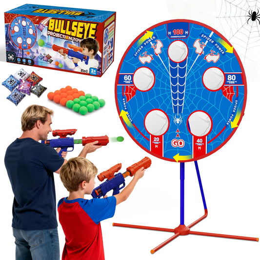 Scarmat Spider Shooting Game rotating target setup for fast-paced fun