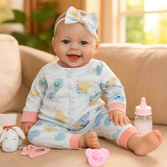 SCOM 18-inch Realistic Baby Doll with a soft, cuddly body for comforting play