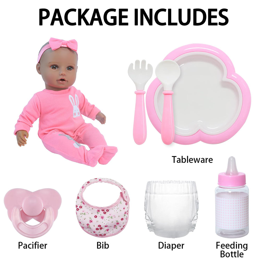 SCOM Baby Dolls 16in feeding bottle for realistic mealtime pretend