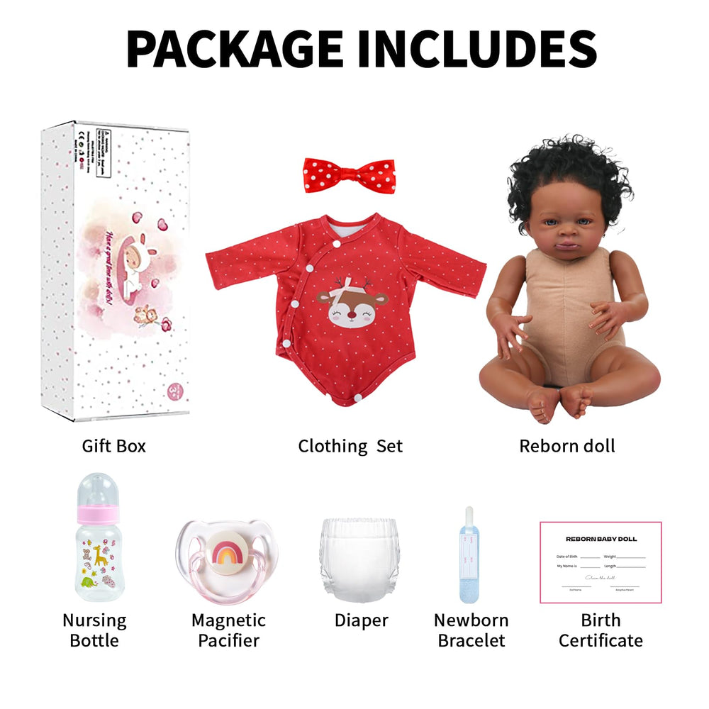 SCOM Reborn doll packaging shown with gift box for gifting