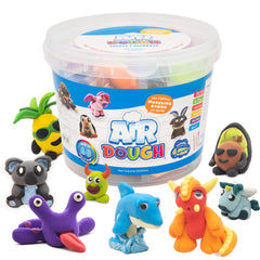 Scentco Air Dough color bags display 14 bright colors for creative play.