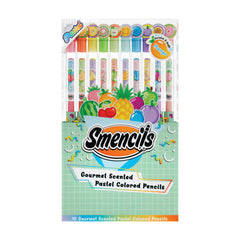 Scentco Pastel Smencils pack back view showing eco-friendly recycled newspaper construction.