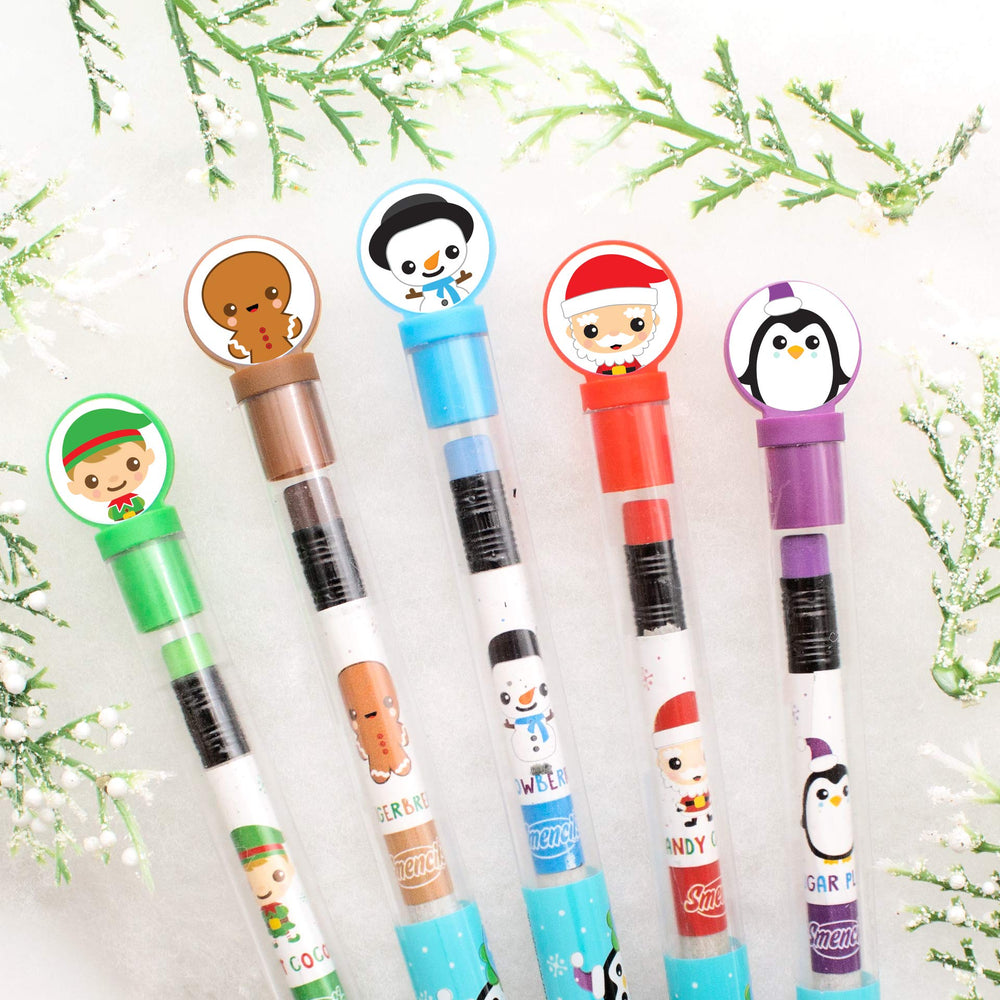 Giftable Smencils set for party favors and family learning nights.