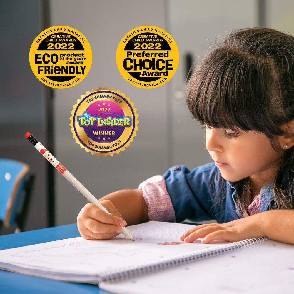 Pre-sharpened HB2 pencils are ready for quick classroom setup.