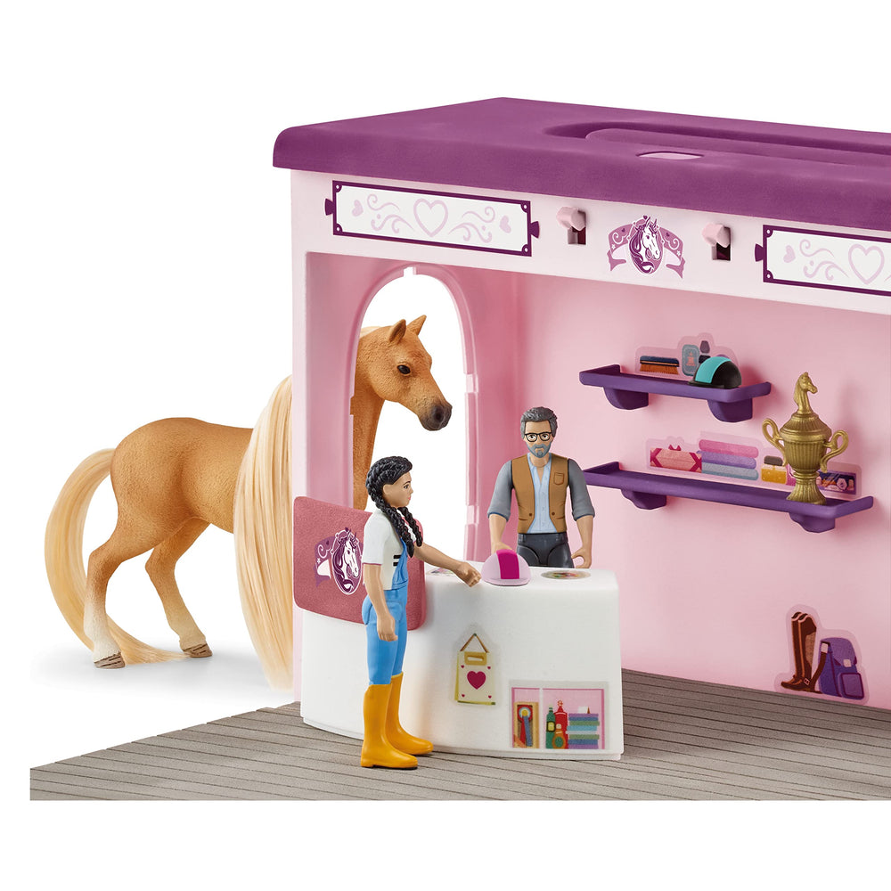 Schleich checkout counter supports shop role-play scenarios