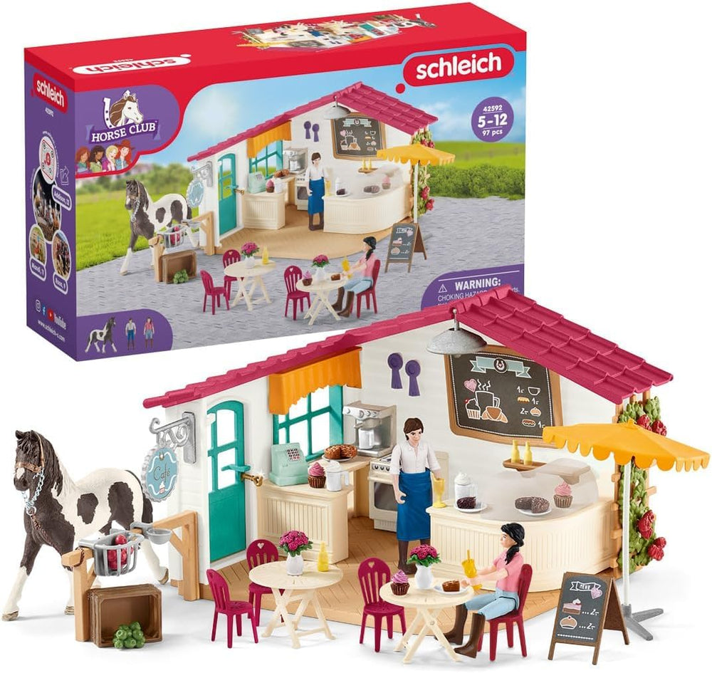 Schleich Horse Club Rider Café exterior for imaginative play