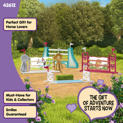 Schleich Horse Club stable and barn accessories add realism.