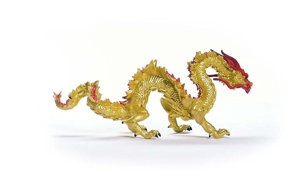 Schleich Lunar Dragon in dynamic pose ideal for imaginative play.