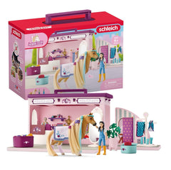 Schleich Sofia's Beauties pop-up boutique front view for imaginative grooming play