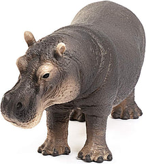 Schleich Wild Life hippo figure, durable toy for screen-free fun.