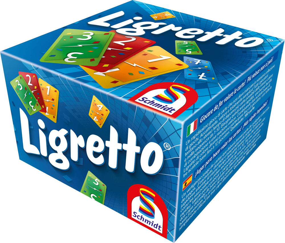 Schmidt Ligretto Blue box front for fast play and easy setup