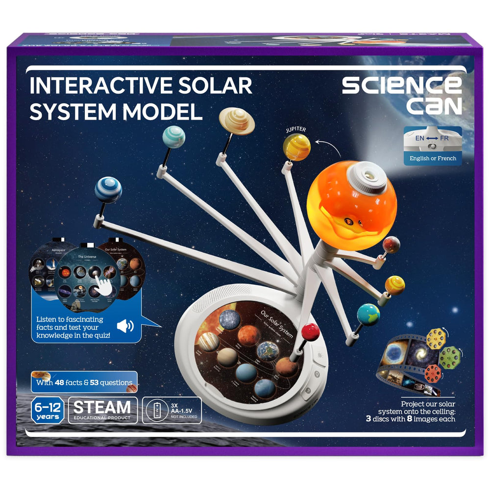 Science Can solar-system interactive model for hands-on space learning.