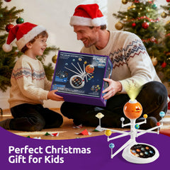 Science Can talking planetarium projector brings eight planets to walls for immersive viewing.