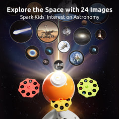 Science Can planetarium projection helps visualize orbits and sunlight effects.