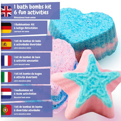 Science4you moulds in heart and star shapes for fun bath projects