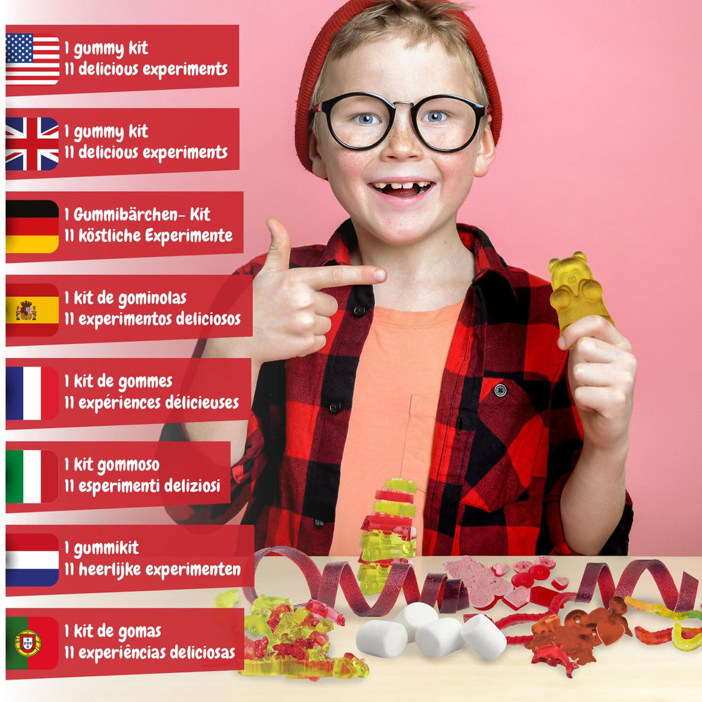 Science4you Gummy Sweets Lab giant bear gummies showcase playful snack shapes.