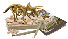 Science4you Triceratops excavation block shown for a realistic fossil dig.