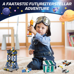 Sciencow Exploratory Blocks moon buggy image supports hands-on problem solving during play.