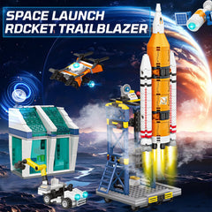 Sciencow Exploratory Blocks space shuttle image fuels imaginative play and engineering thinking.