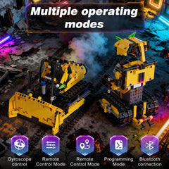 Sciencow rc bulldozer design highlights rugged construction for home play