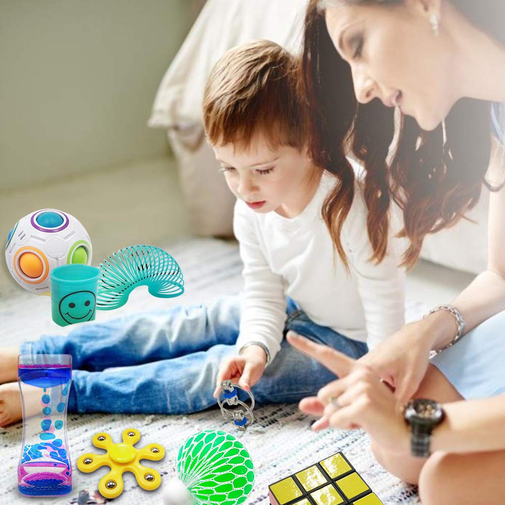 Scientoy pop tube - rhythmic pop sounds for distraction and calm