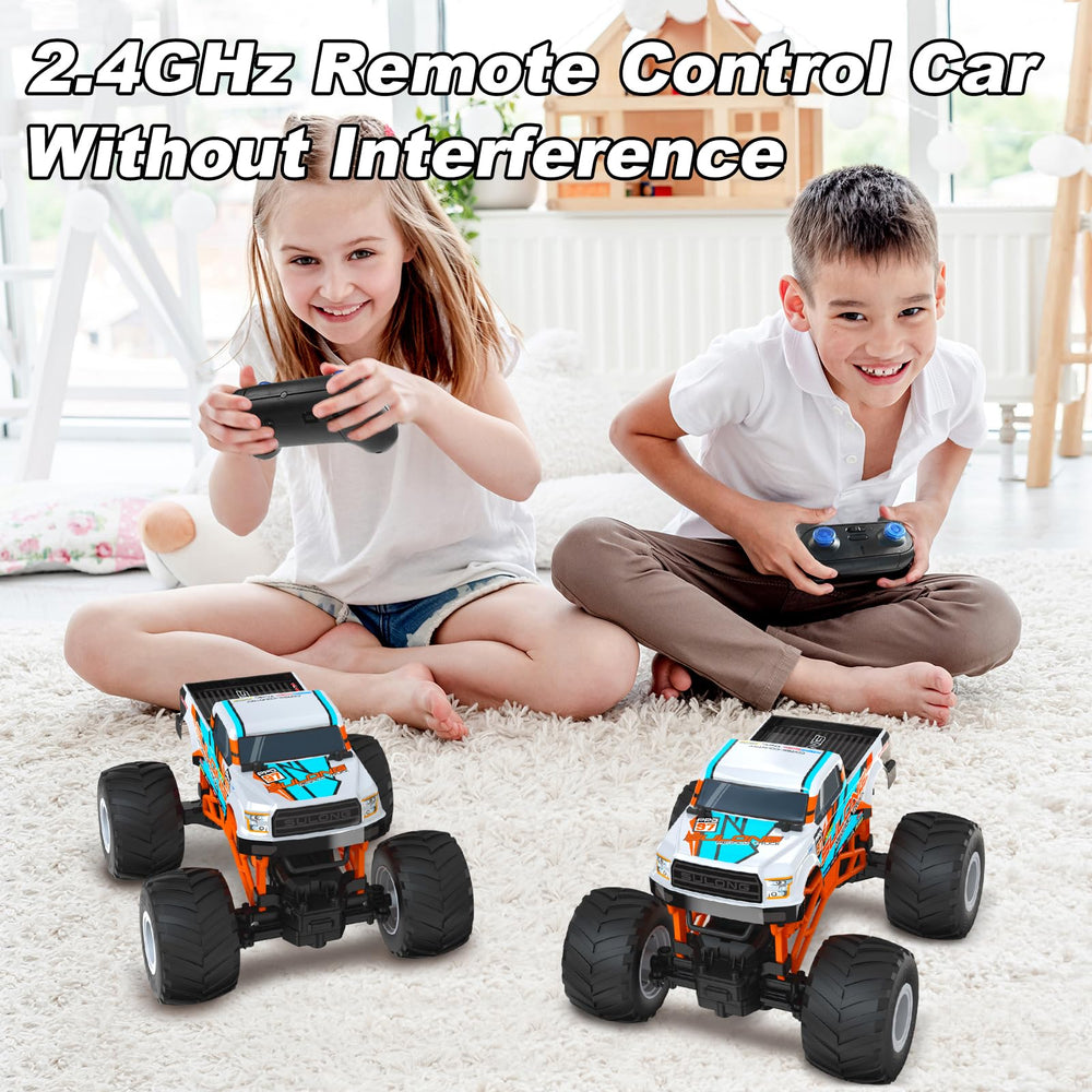 Scientoy RC car features 2.4GHz remote for interference-free racing.