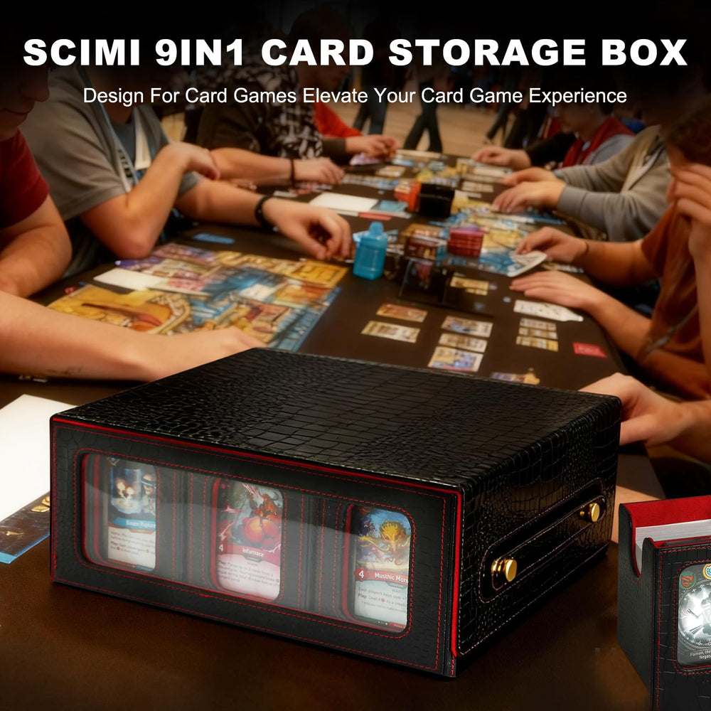 Scimi 9IN1 scratch- and water-resistant exterior protects cards.