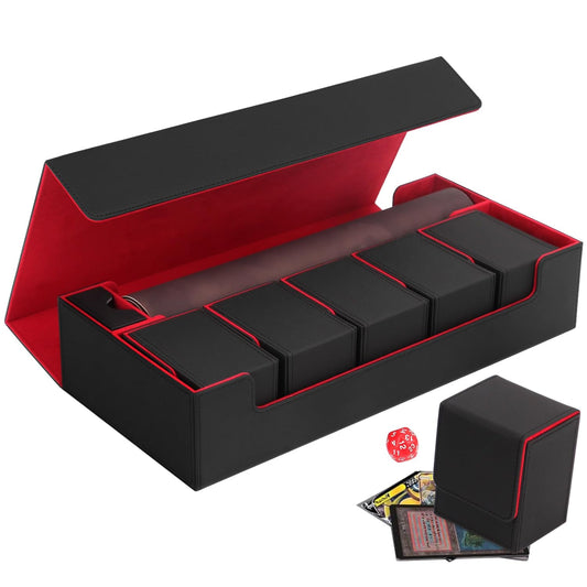 Scimi premium storage case lid closure secures cards during transport.