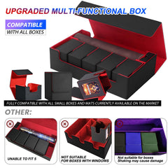 Generous capacity fits 800+ double-sleeved or 2200+ unsleeved cards.