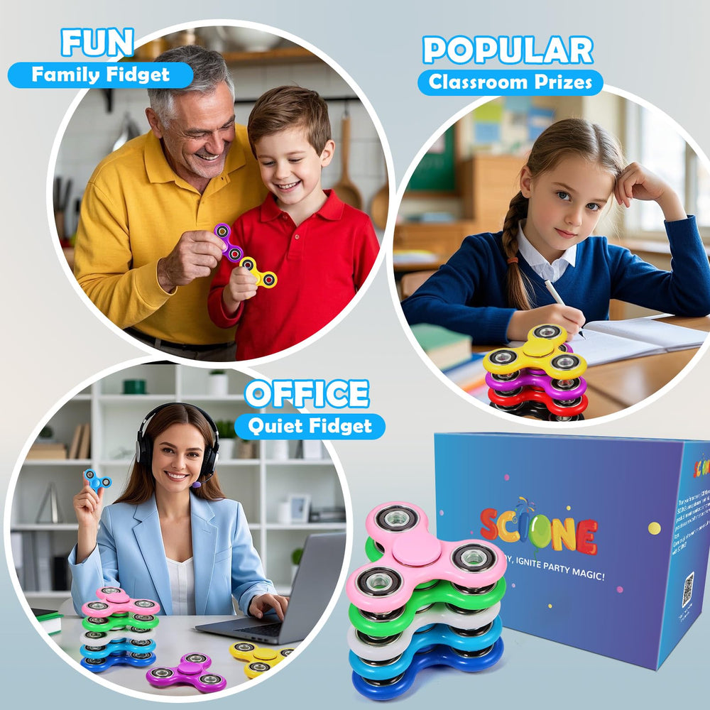 SCIONE fidget spinner Easter and party favors for kids.