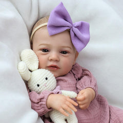 SCOM 18-inch newborn doll with balanced weight for natural posing