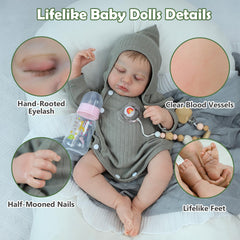 SCOM doll ready for bath time with washable vinyl and water-friendly design
