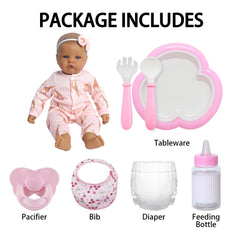 SCOM Black 18-inch pacifier helps calming routines during role play.
